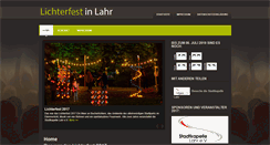 Desktop Screenshot of lichterfest-lahr.de