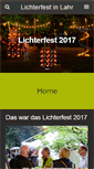 Mobile Screenshot of lichterfest-lahr.de