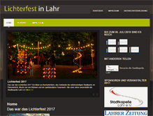 Tablet Screenshot of lichterfest-lahr.de